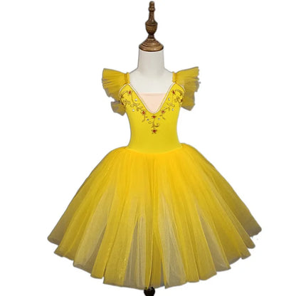 Fashion Children's Day Ballet Dress Kids Tutu Puffy Dance Wear Princess Dresses Girls Summer Performance Clothes Girl Vestidos