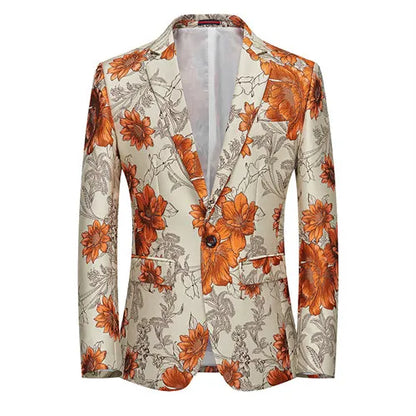 2026 New Men's Pink Embroidered Suit Jacket, Wedding Party Dress Coat, Fashionable Slim Male Blazers, Asian Size M-5XL 6XL
