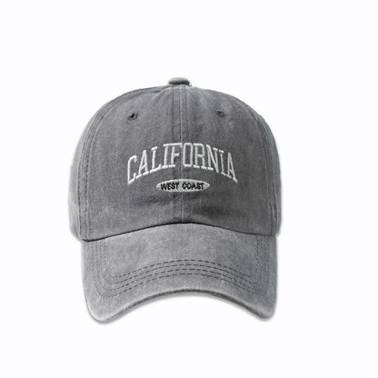 Cotton Retro Vintage Baseball Cap Men Women Denim Embroidered Letters Hat Cotton Soft Top Caps Casual Retro Unisex Hats