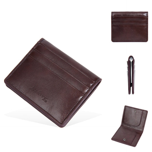 Mini portefeuilles pour hommes porte-cartes, pochette zippée pour pièces de monnaie, portefeuille fin pour homme, étui à cartes de crédit en cuir PU, petits porte-monnaie pour hommes