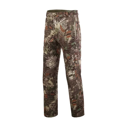 Tactical Pants Soft Shell Fleece Cargo Pants Men Hunting Pants Camouflage  Pant Casual Trousers Unisex Waterproof
