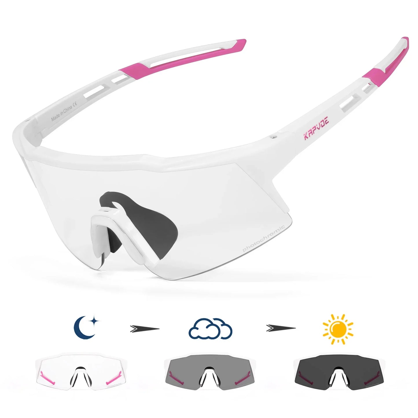 Photochromic Child Sunglasses UV400 Protection Sport Cycling Glasses Kids Boys Girls Fashion Bike Glasses Bicycle Eyewear