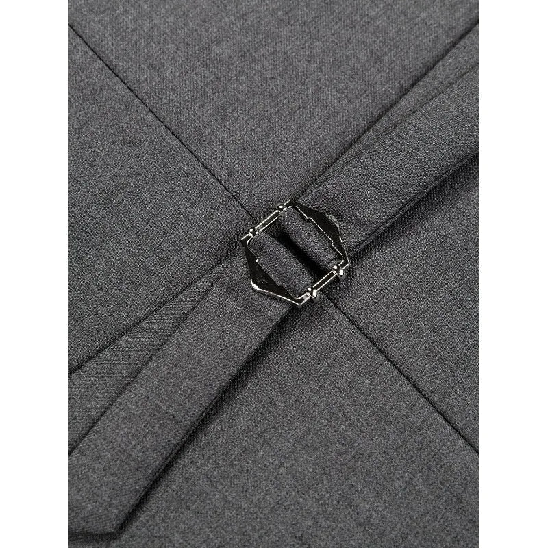Man Waistcoat Single-breasted V-neck Male Suit Vest Simple Solid Color Comfortable Business Casual Versatile Men Vest