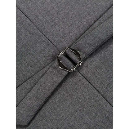 Man Waistcoat Single-breasted V-neck Male Suit Vest Simple Solid Color Comfortable Business Casual Versatile Men Vest