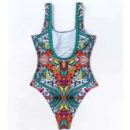 Sexy Print Swimwear Female One Piece Swimsuit Closed Push Up Women's Swimming Wear Bathing Suits Bodysuit Beach Pool Bather 2025