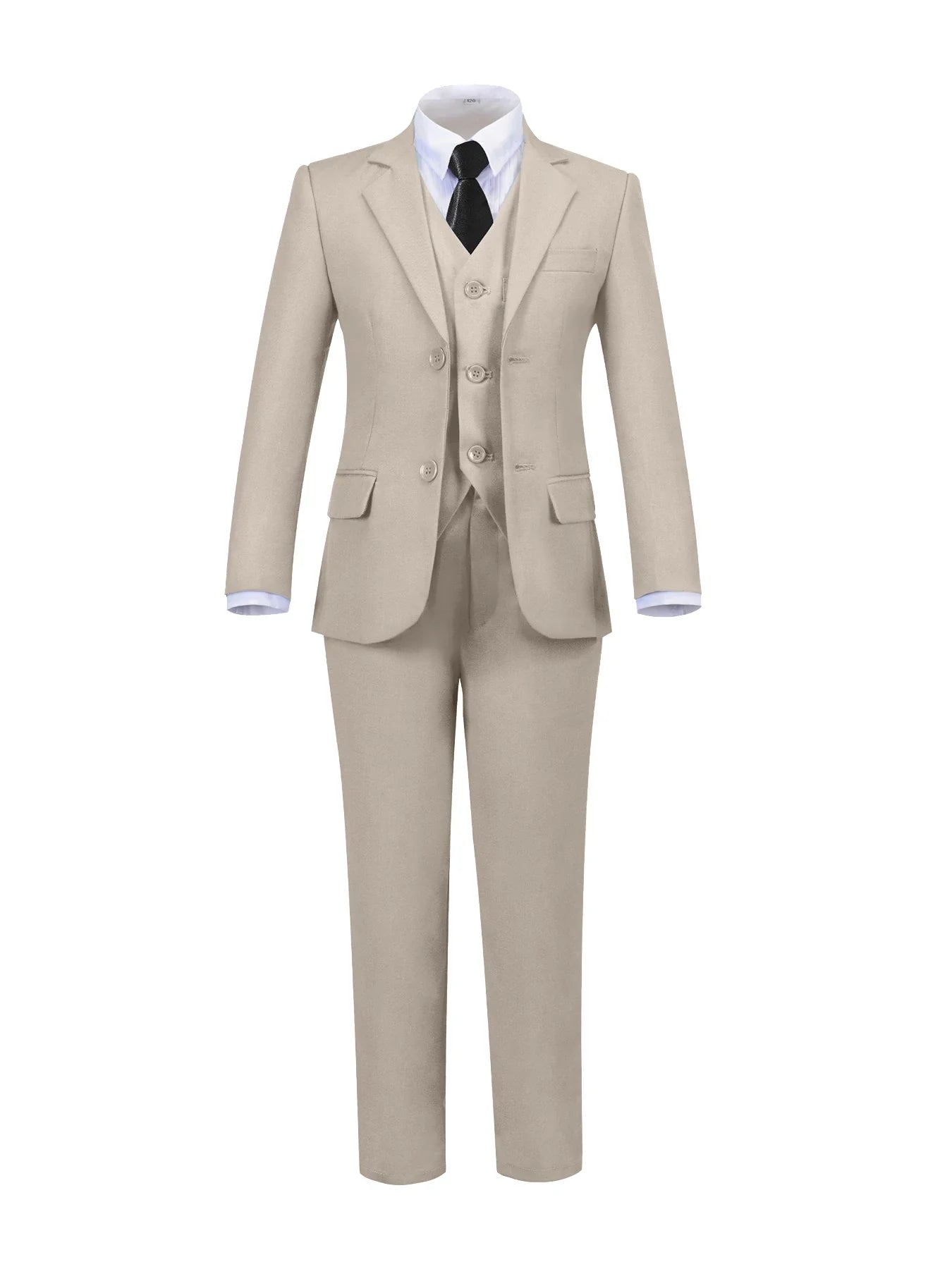 Boys Suit 4 Piece Jacket Pants Shirt Tie Bow Tie Random Wedding Birthday Party Gift Size 2-16Y Teens Suit Tuxedo