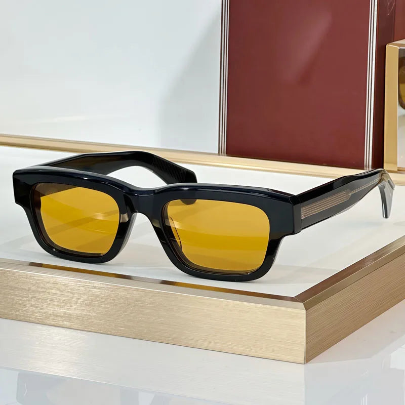 Jeff Classical Sunglasses UV400 Acetate Men Classical Vintage Square Optical Prescription Designer Top Quality Glasses with Case