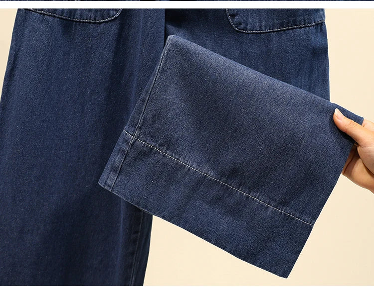 Women's High Waist Wide Leg Jeans Loose Comfortable Retro Sle Casual Versatile Straight Cut Trousers for Autumn Winter