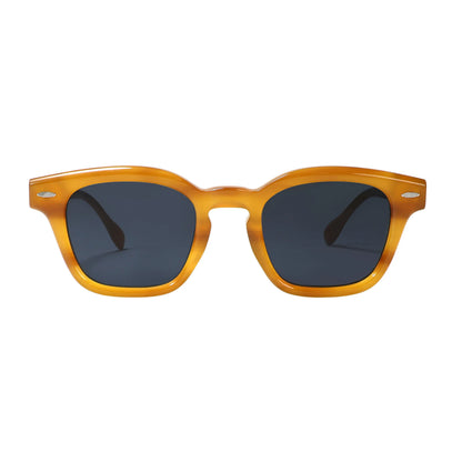 Acetate Sunglasses Vintage Rivet UV400 Non Polarized Lens Unisex High End Designer Sun Glasses Fashion Retro