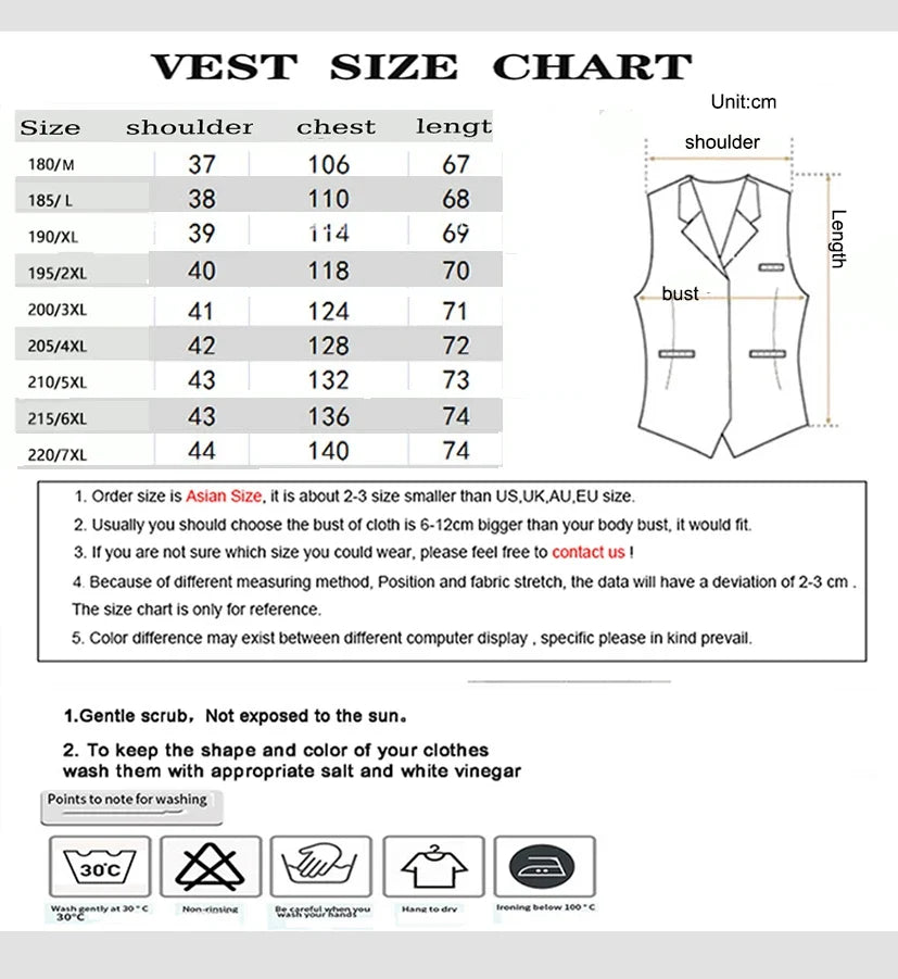 Plus Size Men Vest Checkered Single Breasted Waistcoat For Host Groom Groomsmen Check Formal Suit Vest for Office Wedding Party