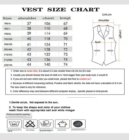 Plus Size Men Vest Checkered Single Breasted Waistcoat For Host Groom Groomsmen Check Formal Suit Vest for Office Wedding Party