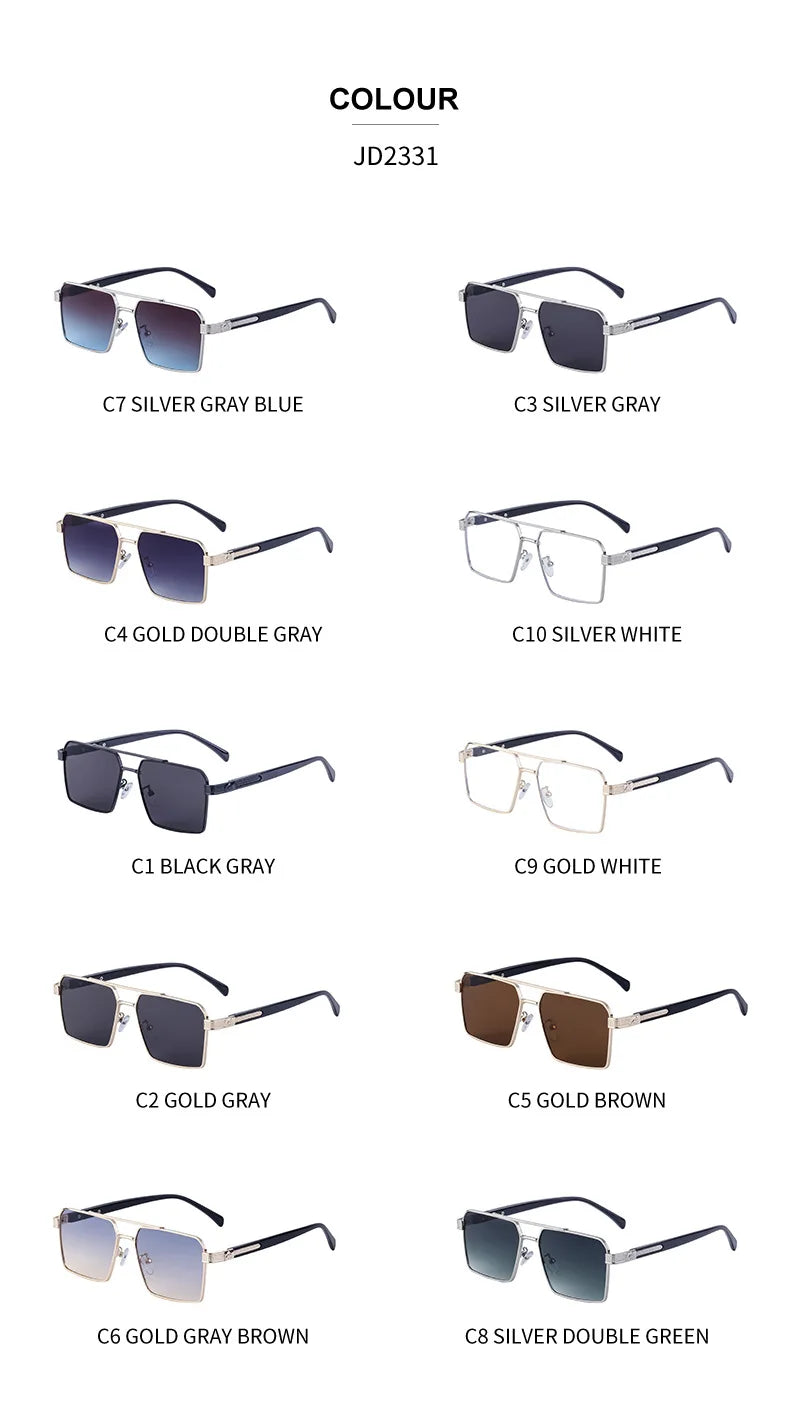 2023 Square Sunglasses For Men Luxe Sunglasses Women Trendy Vintage Fashion Glasses Sun Gafas De Sol Hombre Lunette Soleil Femme