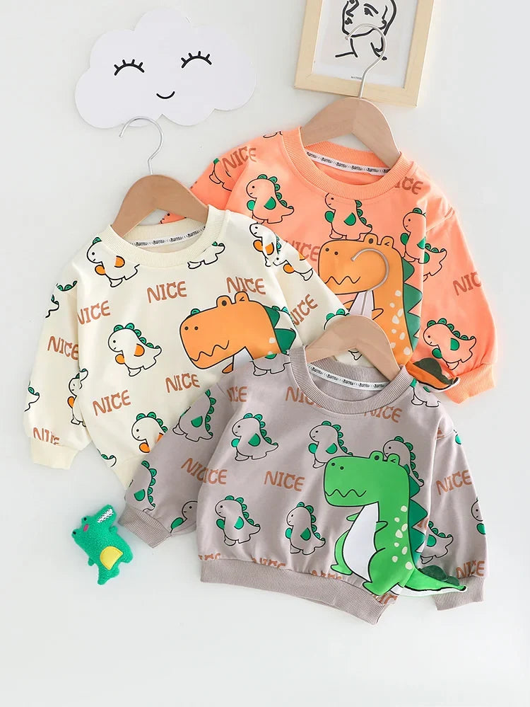 New Spring Autumn Baby Girl Clothes Boys Outfits Children Cartoon T-Shirt Pants 2Pcs/Sets Toddler Casual Costume Kids Tracksuits