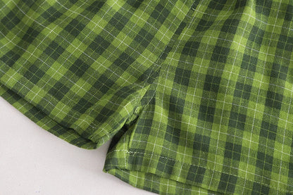 Kids Clothes Baby Boy/Girl Plaid T-Shirt + Shorts Set Summer Clothing Fashion Casual Boys Tracksuit Children Baby Clothes Set