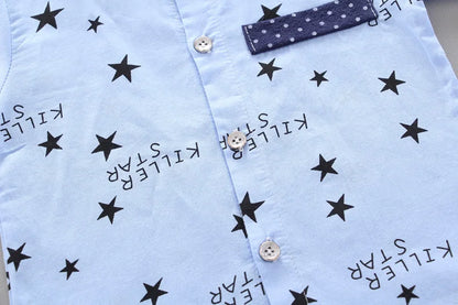New Summer Baby Clothes Suit Children Boys Casual Shirt Shorts 2Pcs/Sets Infant Outfits Toddler Fashion Costume Kids Tracksuits