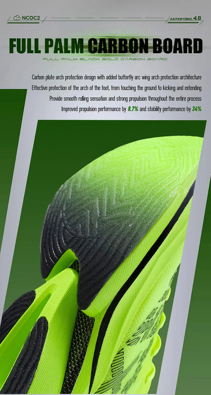 Carbon Plate Sports Shoes Marathon Professional Running Shoes Shock Absorbent Breathable Jogging Shoes Unisex 095