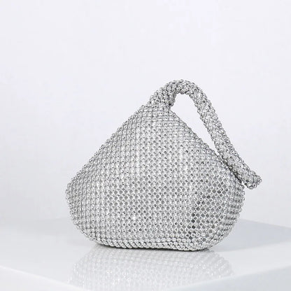 Fashion Designer Evening Bag Ladies Rhinestone Clutch Soft Purse Handbag for Women Party Gift Wedding Accessories Daily Use