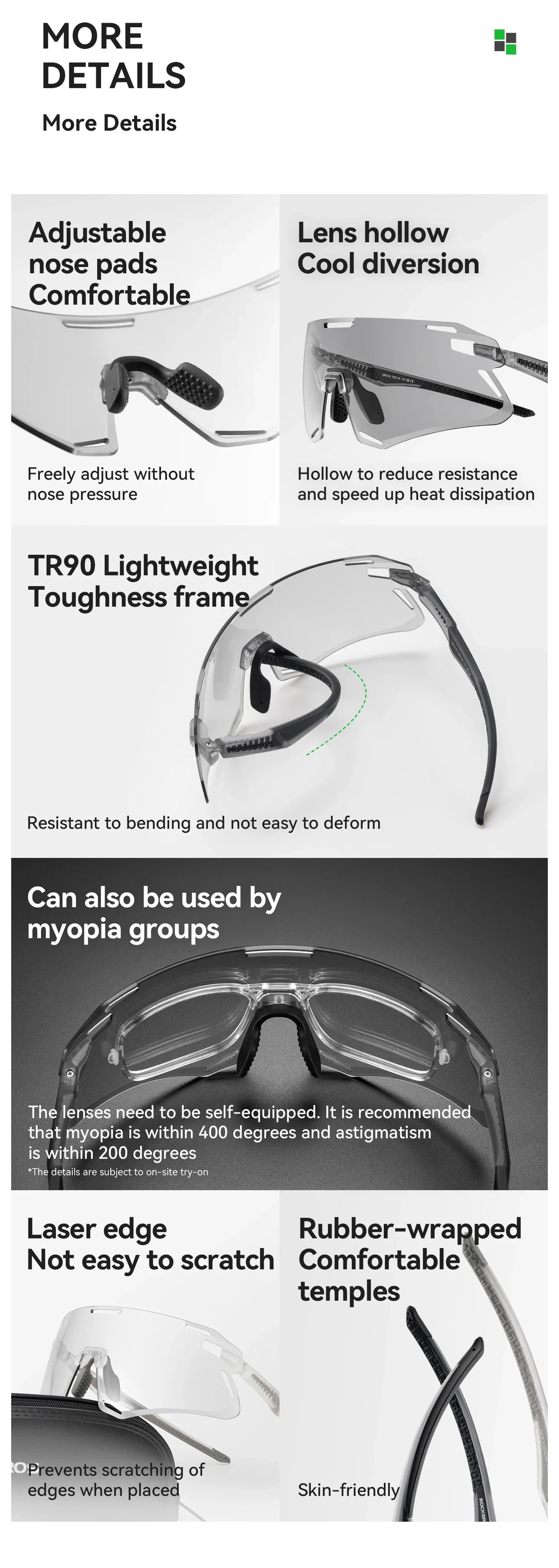 Photochromic Cycling Glasses Bike Bicycle Glasses Sports Men's Sunglasses MTB Road Cycling Eyewear Protection Goggles