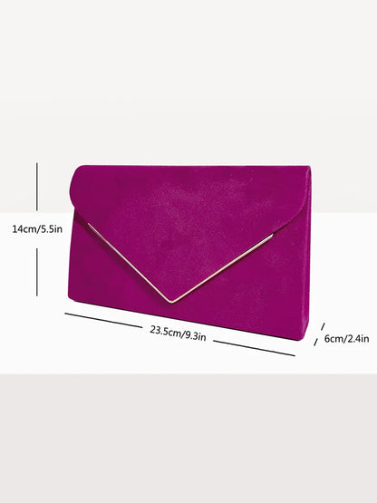 Velvet Envelope Bags Women Evening Wallets High Quality Clutches Banquet Dresses Clutch Over Shoulder Bags with Chain Handbags