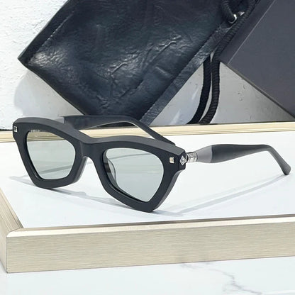 Cat Eye MaskeJ7 Handmade Classical Sunglasses Thick Acetate Irregular Germany Brand Design Luxury Fashion Trendy UV400 Men Women