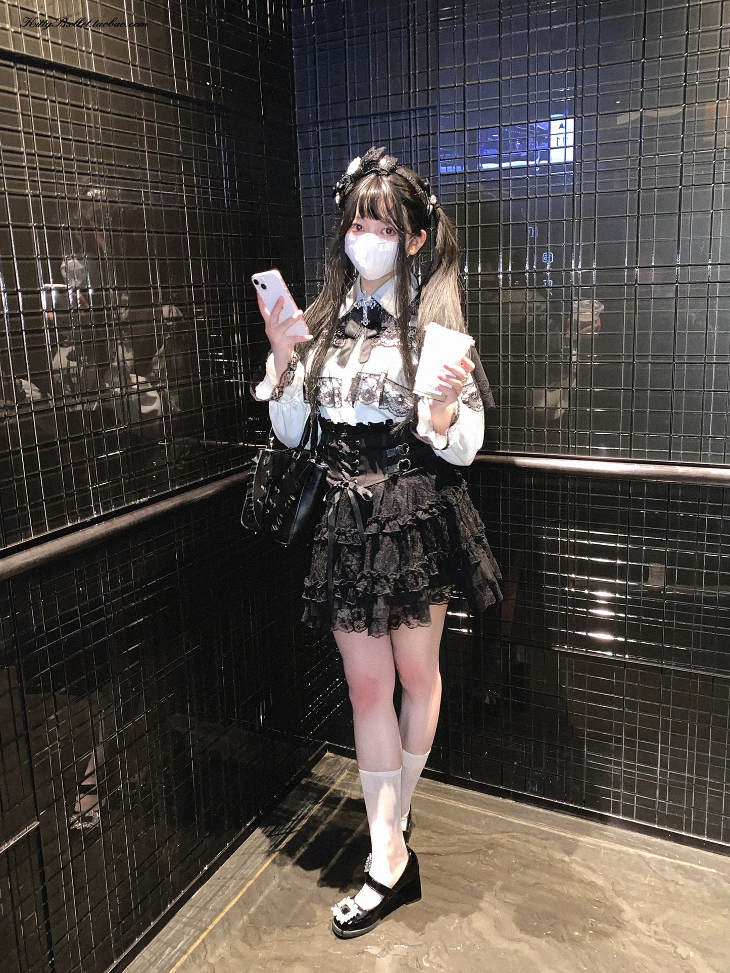 Japanese Original Lolita Lace Ruffle Edge Tied Bow High Waist Mini Skirt Spring Summer New Slim Waist Sweet Girl Y2k Skirt