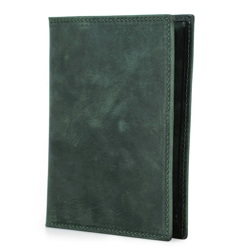 Genuine Cow Leather Passport Holder Travel Wallet with Case Pocket Card Holder RFID Blocking Passport Cover  card wallet