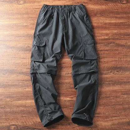 Men's Lightweight Cargo Pants Straight Casual Sport Shorts Summer Quick Drying Breathable Outdoor Fishing Hiking Climbing Pants