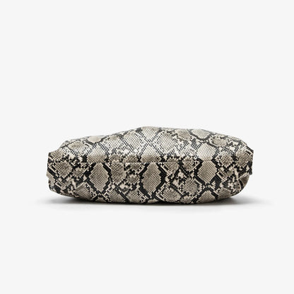 2026 Ruched Serpentine Dumpling Bags Women Pouch Handbag Cloud Clutch Snake Pattern Shoulder Crossbody Bag Luxury Designer Bag