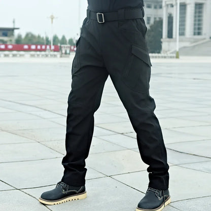 Autumn Tactical Pants Men Casual Work Cargo Trousers Waterproof Multi-pocket Wear-Resistant Outdoor Training Camouflage Trousers