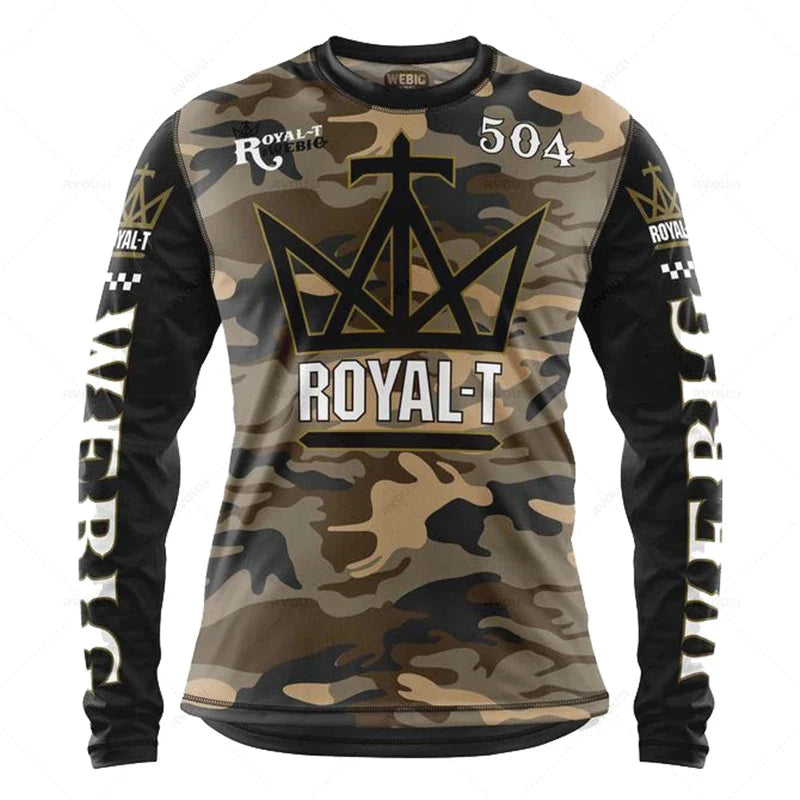 Cycling Jersey for Men, Moto Jersey, Off Road, Mountain Bike, MTB, BMX, Motocross, Camping, Fishing, Hunting Clothes, DH