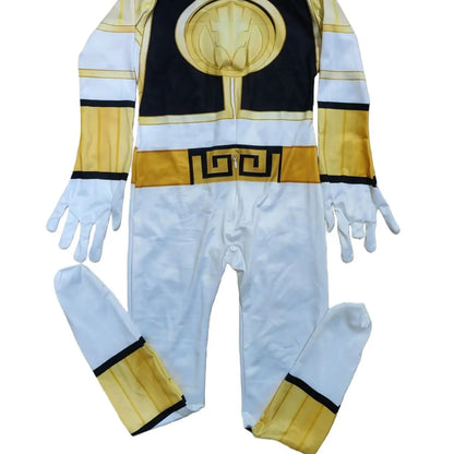 Fantasia Power Samurai Morpher Mighty Morphin Rangers Cosplay Costume Superhero Mask Kids Carnival Party Jumpsuit Zentai Suit