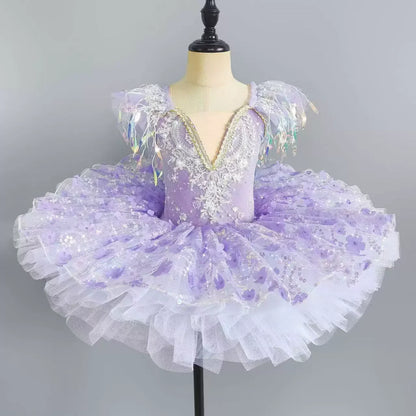 Summer Girl Dress Tutu Stage Ballet Leotards Party Girls Dresses Ballerine Dance Costumes Kids Clothes Princess Outfit Vestidos