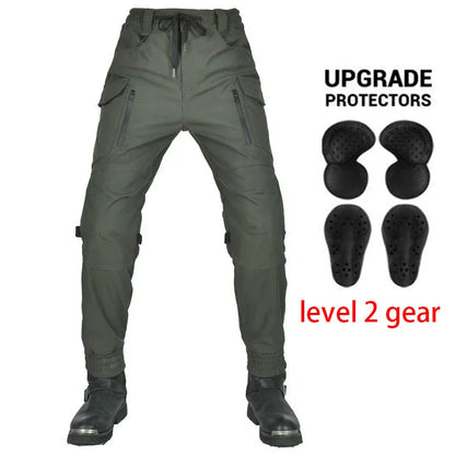 Motorcycle Riding Jeans Pants Waterproof reflective Soft Casual Inset Gear Wear-resistant Protective Layer On Hips And Knees