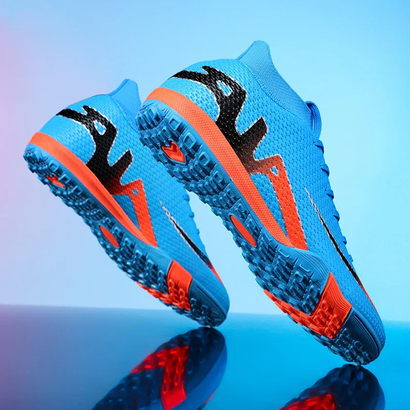 New Men Soccer Shoes Futsal Grass Cleats High-top Football Boots Non-Slip Sneakers High-quality Match Indoor Hot-selling Outdoor
