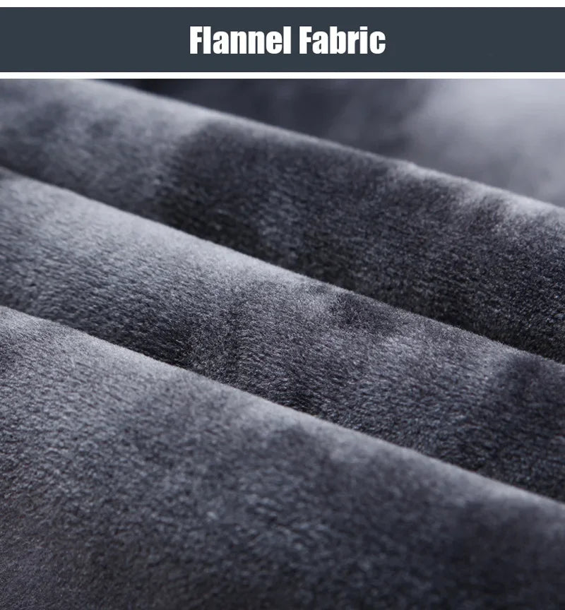 2025 New Business Casual Trousers Grey Fleece Men Clothes Black Blue Elasticity Warm Winter Jeans Velvet Jeans 28-40