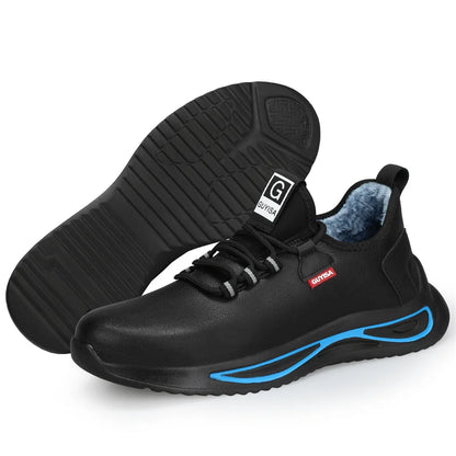 6KV Insulation Safety Work Shoes For Men And Women Waterproof Black Leather Shoes Non-slip Kitchen Shoes Indestructible Boots