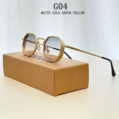 Steampunk Sunglass Men 2025 Square Sunglasses Women Trendy And Fashionable Vintage Fashion Glasses Gafas De Sol Hombre Zonnebril