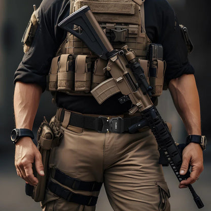 Men's Brand Military Tactical Belt Specially Designed For The Military's Metal Buckle Adjustable Belt Free Shipping
