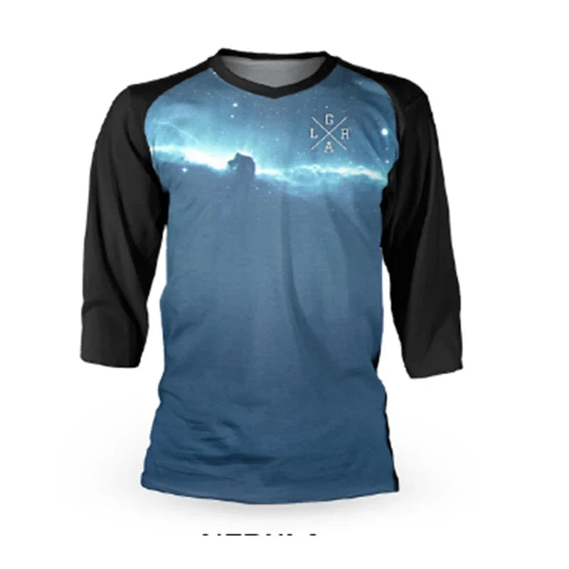 loose riders jersey men's 3/4 sleeve downhill jersey BMX enduro shirt dh motocross jersey mountain bike T-shirt