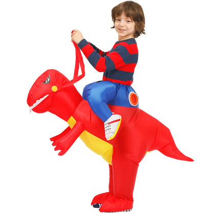 Kids Child Dinosaur Inflatable Costume Unicorn Dress Suits Anime Purim Halloween Party Cosplay Costumes for Boys Girls