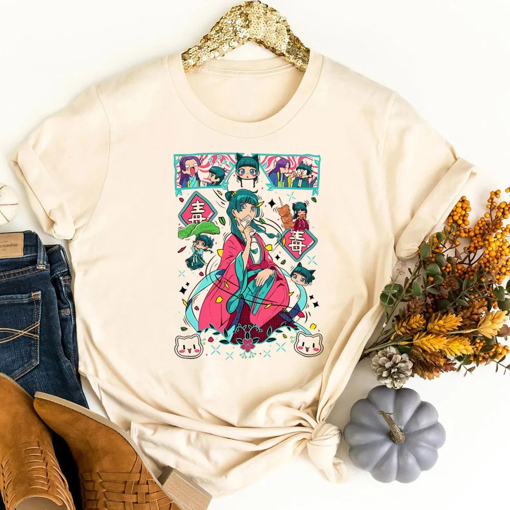 Apothecary Diaries tshirt female korean fashion japanese cheap aesthetic vintage t shirt goth 2000s baddie meme scene
