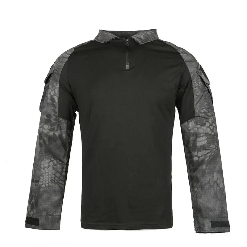 Camouflage Softair US Army Combat Uniform Military Shirt Cargo CP Multicam Airsoft Paintball Cotton Tactical Clothing