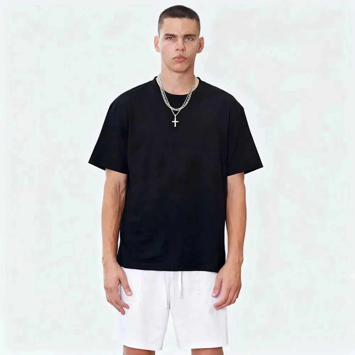 2026 Summer Men's Roman Reigns Tribal Logo 100%Cotton T-Shirt Print High Quality Fashion Breathable Casual Loose Sports shirt