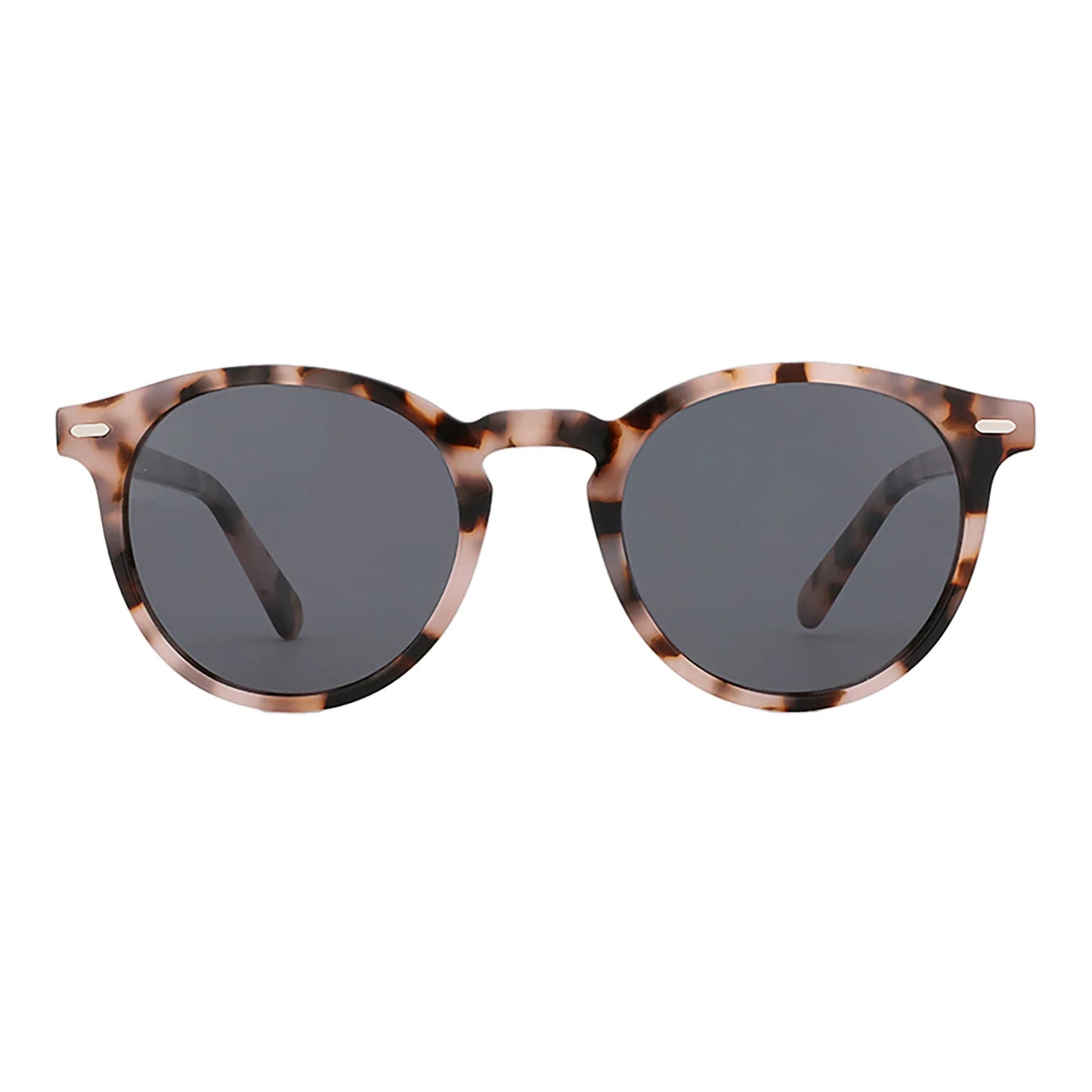 2026 Fashion Round Polarized Sunglasses Women Uv400 Protection Shade High-quality Acetate Retro Sun Glasses ZS6215