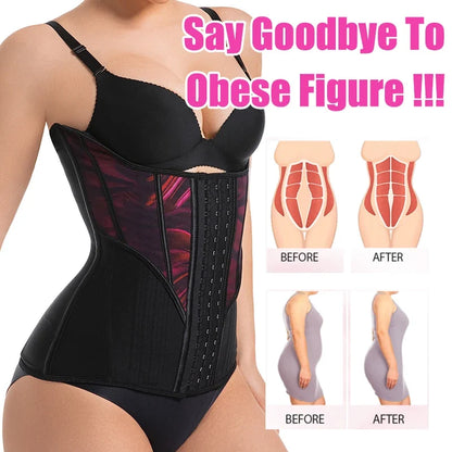 Women's Tummy Contorl  Underbust Sport Girdle Cincher Hourglass Waist Trainer Body Shaper Corset For Weight Loss