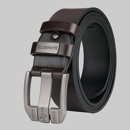 New Men's Belt, Men's High-Quality Belt, Men's Versatile Belt, Luxurious Needle Buckle, Authentic Vintage Denim Style