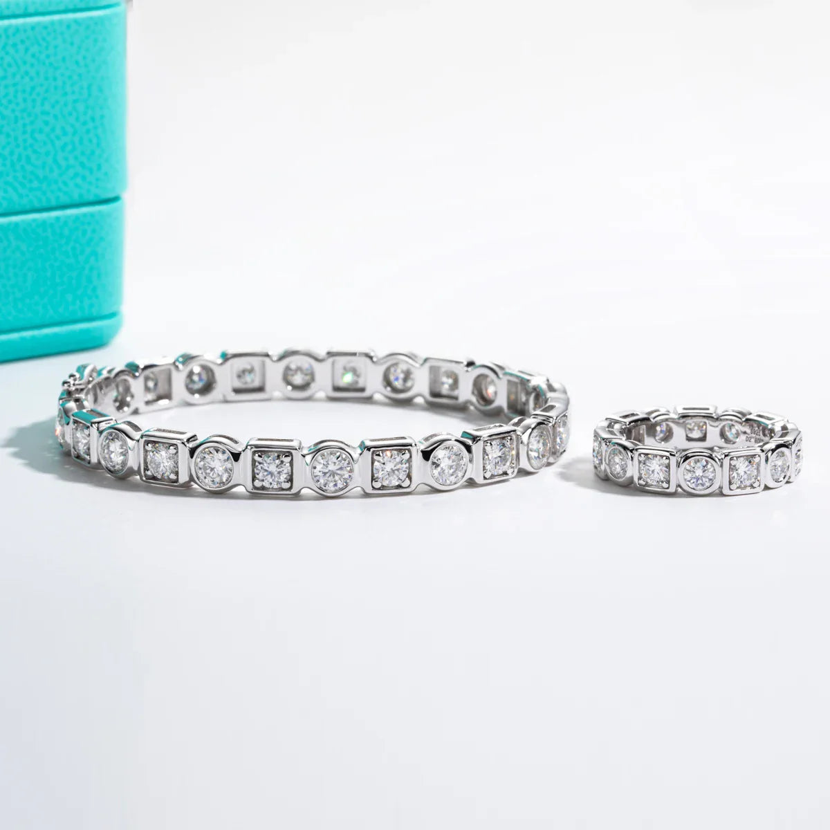 3.5mm D Color Moissanite Wedding Band Women Ring Eternity Rings 925 Sterling Silver Rings For Men Customized Jewelry