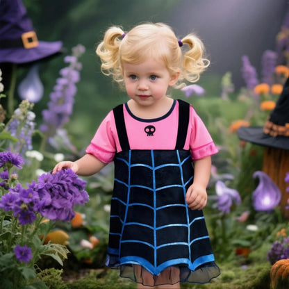 Vampirina Cosplay Dress Girl Kids Princess Clothes Charms Dress Up Christmas Halloween Costume Children Carnival Party