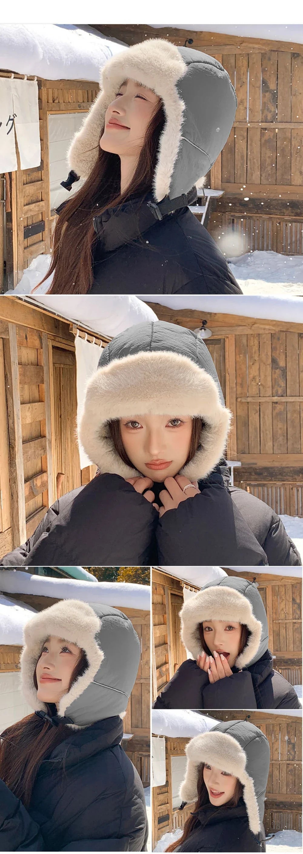 Russian Hat Ushanka Men Women New Thick Warm Winter Fur Hat Windproof Snow Ski Trapper Earflap Cap Male Female Bomber Hat