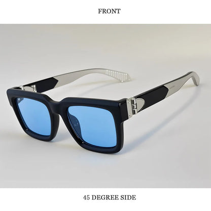 Blue Square Sunglass Men Luxury 2026 Sunglasses Women Trendy Woman Vintage Designer Fashion Glasses Gafas De Sol Hombre Lunette